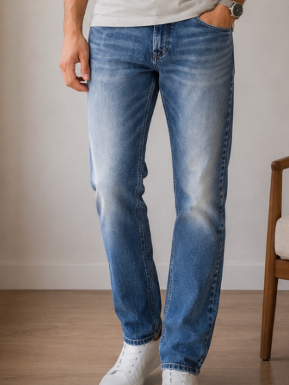 PacSun Men’s Slim Fit Light Blue Denim Jeans Size 30x30 | Stretch Casual